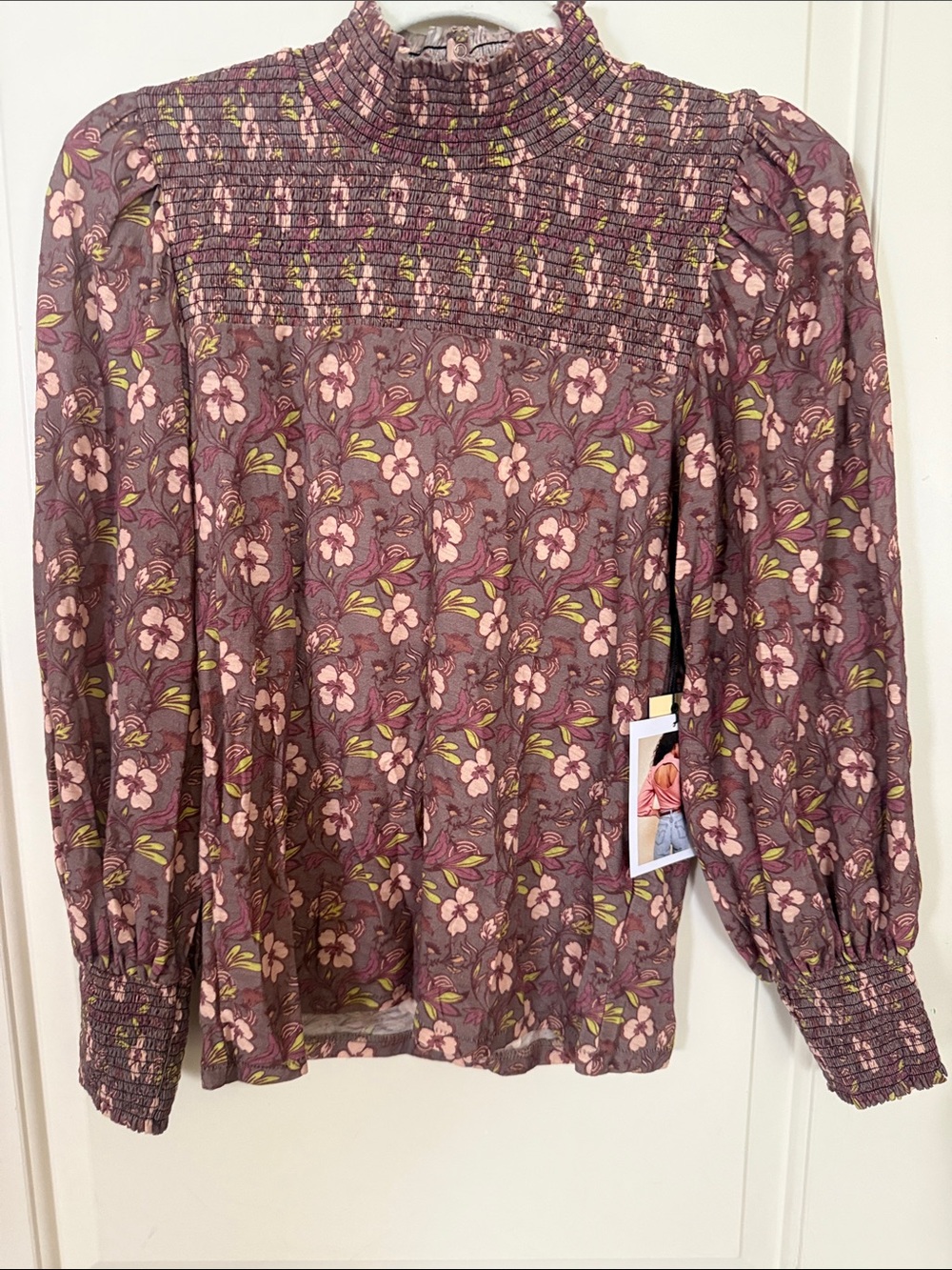 Nation LTD Sandrine Boheme Print Tee Love Story Size S NWT